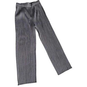 PLEATS PLEASE Issey Miyake Women's Gray Trousers Pants Pleated Size 1 S M